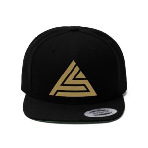 Black Gold Flat Hat